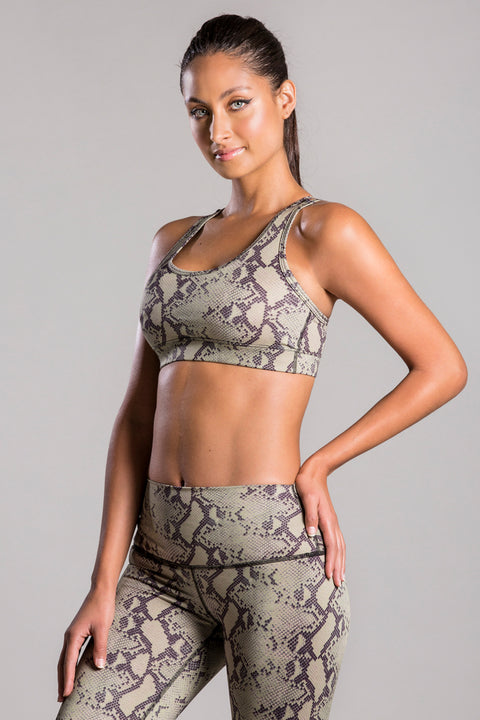 Lily Olive Snake Top