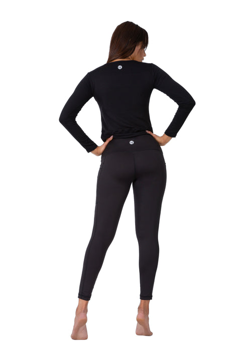 Iconic Pocket Black - leggings deportivos