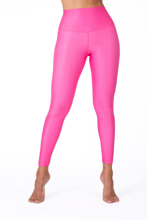 High Waist Iconic Hot Pink - leggings deportivos